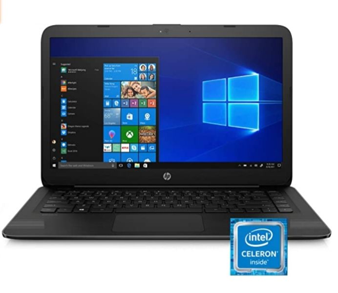 HP Laptop, Intel Celeron N4000, Mode (14-cb159nr, Jet Black)