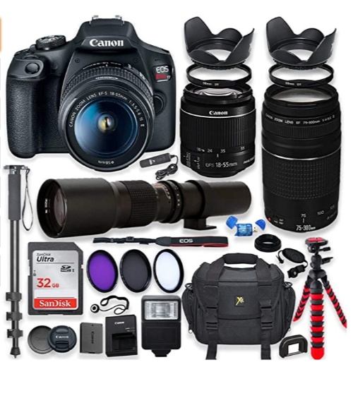 Canon EOS Rebel T7 DSLR Camera
